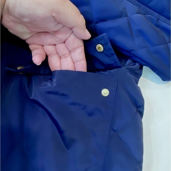 Old Navy Quilted Navy Jacket w/Hoodie Size Large - Picture 6 of 13